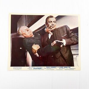 Vintage 1964 Goldfinger James Bond Sean Connery Lobby Card 10 x 8"